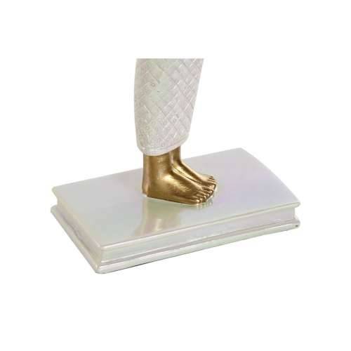 Ukrasna figura Home ESPRIT Bijela zlatan Smola Orijentalno 34 x 6,5 x 33,5 cm Cijena
