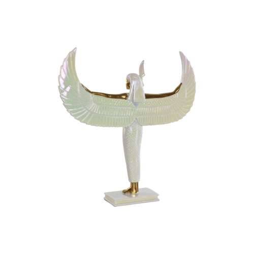Ukrasna figura Home ESPRIT Bijela zlatan Smola Orijentalno 34 x 6,5 x 33,5 cm Cijena