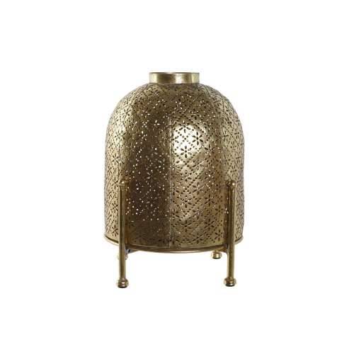 Svijećnjak Home ESPRIT zlatan Metal Kristal 19 x 19 x 24,5 cm Cijena