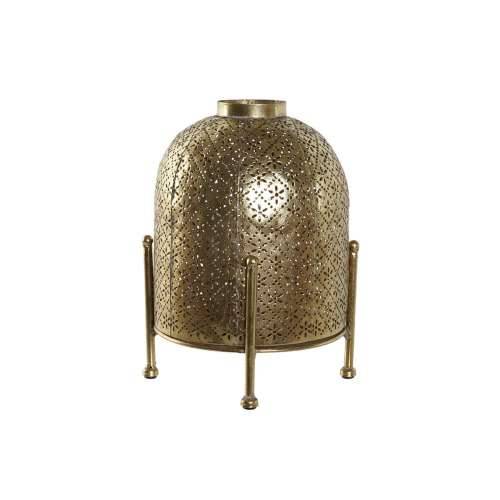 Svijećnjak Home ESPRIT zlatan Metal Kristal 19 x 19 x 24,5 cm Cijena