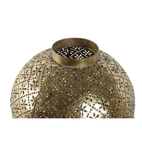Svijećnjak Home ESPRIT zlatan Metal Kristal 19 x 19 x 24,5 cm Cijena