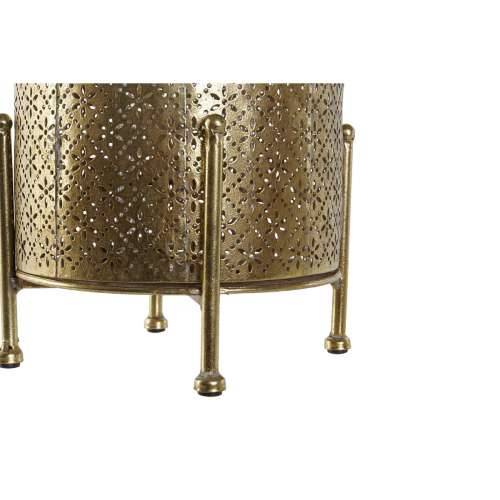 Svijećnjak Home ESPRIT zlatan Metal Kristal 19 x 19 x 24,5 cm Cijena