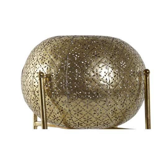 Svijećnjak Home ESPRIT zlatan Metal Kristal 24 x 24 x 20 cm Cijena