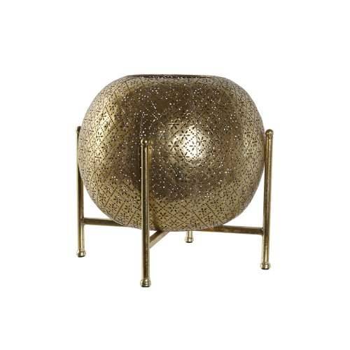 Svijećnjak Home ESPRIT zlatan Metal Kristal 29 x 29 x 26,5 cm Cijena