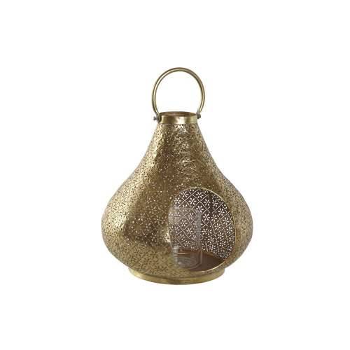 Svijećnjak Home ESPRIT zlatan Metal Kristal 25 x 25 x 26,5 cm Cijena