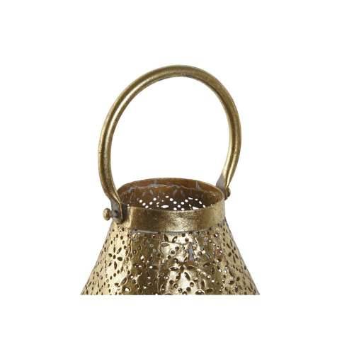 Svijećnjak Home ESPRIT zlatan Metal Kristal 25 x 25 x 26,5 cm Cijena