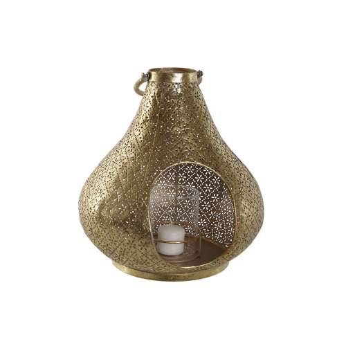 Svijećnjak Home ESPRIT zlatan Metal Kristal 25 x 25 x 26,5 cm Cijena