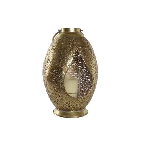 Svijećnjak Home ESPRIT zlatan Metal Kristal 24 x 24 x 38,5 cm Cijena