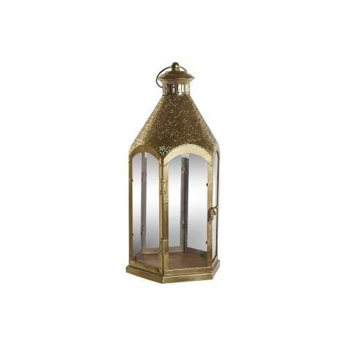Svijećnjak Home ESPRIT zlatan Metal Kristal 23 x 23 x 48 cm Cijena