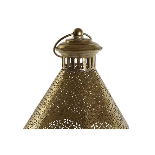 Svijećnjak Home ESPRIT zlatan Metal Kristal 23 x 23 x 48 cm Cijena