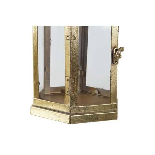 Svijećnjak Home ESPRIT zlatan Metal Kristal 18 x 18 x 35,5 cm Cijena