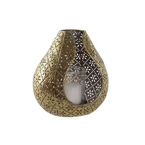 Svijećnjak Home ESPRIT zlatan Metal Kristal 12,5 x 11,5 x 13,5 cm Cijena