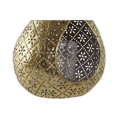 Svijećnjak Home ESPRIT zlatan Metal Kristal 12,5 x 11,5 x 13,5 cm Cijena