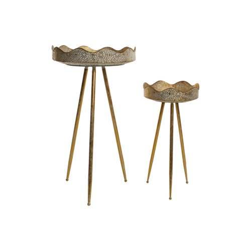 Set žardinjera Home ESPRIT zlatan Metal Arap 46 x 46 x 84,5 cm (2 Dijelovi) Cijena