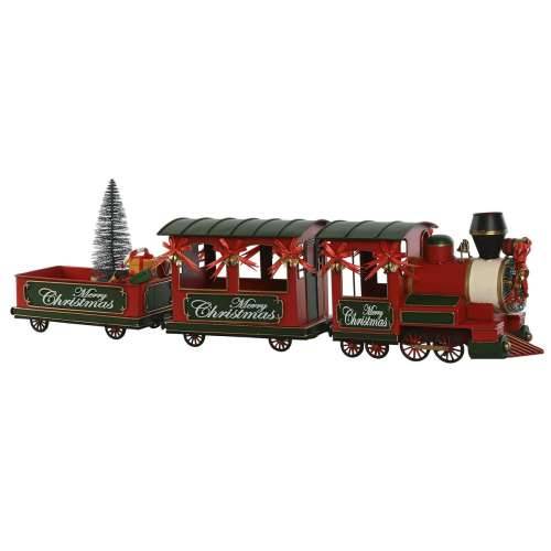 Božićni ukras Home ESPRIT Crvena Zelena Vlak 97 x 16 x 26,5 cm Cijena