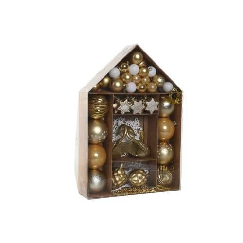 Globuri de Crăciun Home ESPRIT zlatan Polietilen 28 x 7 x 40 cm (70 piezas) Cijena