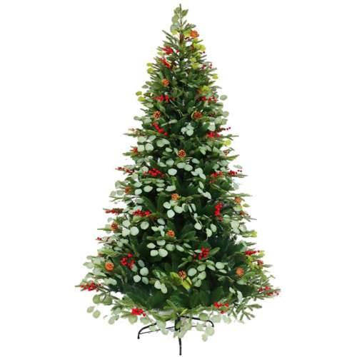 Pom de Crăciun Home ESPRIT Crvena Zelena PVC Metal 129 x 129 x 210 cm Cijena