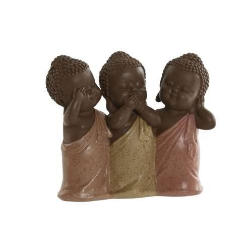 Ukrasna figura Home ESPRIT Oranžna Koraljni Lime Smola Buda Orijentalno 15,5 x 6 x 13 cm Cijena