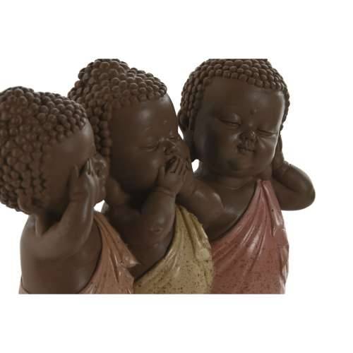 Ukrasna figura Home ESPRIT Oranžna Koraljni Lime Smola Buda Orijentalno 15,5 x 6 x 13 cm Cijena