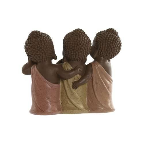 Ukrasna figura Home ESPRIT Oranžna Koraljni Lime Smola Buda Orijentalno 15,5 x 6 x 13 cm Cijena