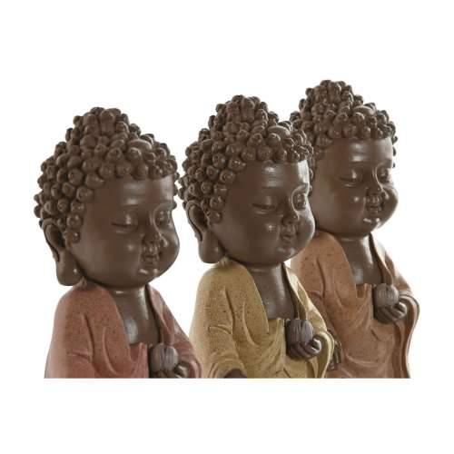 Ukrasna figura Home ESPRIT Smeđa Oranžna Koraljni Lime Smola Buda Orijentalno 9 x 9 x 21 cm (3 kom.) Cijena
