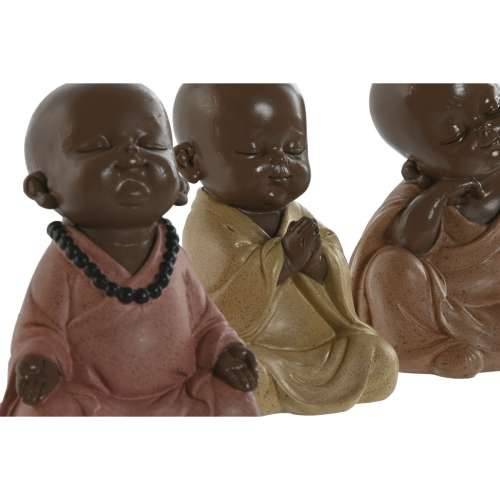 Ukrasna figura Home ESPRIT Oranžna Koraljni Lime Smola Opat Orijentalno 10,5 x 9 x 13,5 cm (3 kom.) Cijena