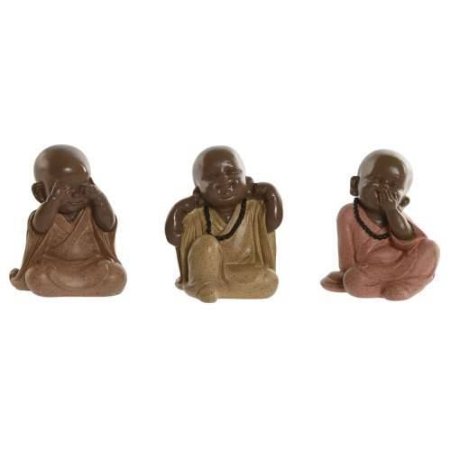 Ukrasna figura Home ESPRIT Oranžna Koraljni Lime Smola Opat Orijentalno 8,5 x 7 x 9,7 cm (3 kom.) Cijena