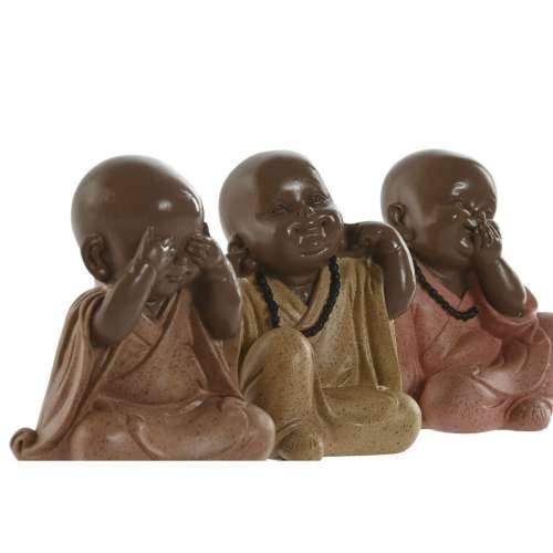 Ukrasna figura Home ESPRIT Oranžna Koraljni Lime Smola Opat Orijentalno 8,5 x 7 x 9,7 cm (3 kom.) Cijena