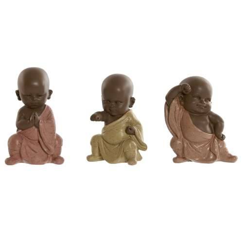Ukrasna figura Home ESPRIT Oranžna Koraljni Lime Smola Opat Orijentalno 8 x 5,5 x 12,7 cm (3 kom.) Cijena