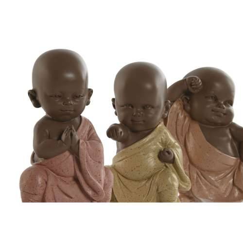 Ukrasna figura Home ESPRIT Oranžna Koraljni Lime Smola Opat Orijentalno 8 x 5,5 x 12,7 cm (3 kom.) Cijena