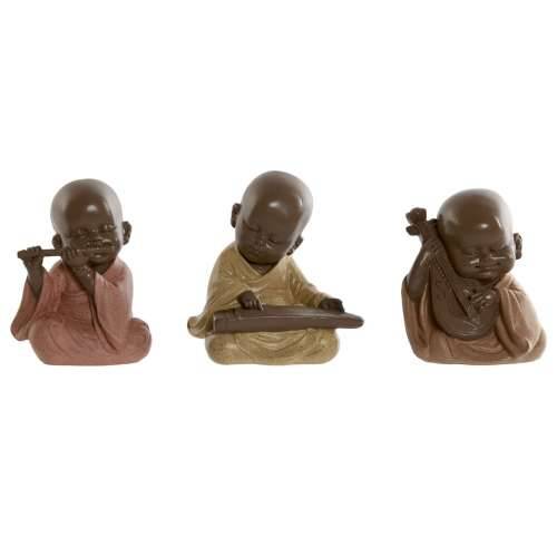 Ukrasna figura Home ESPRIT Oranžna Koraljni Lime Smola Opat Orijentalno 10 x 7 x 11 cm (3 kom.) Cijena