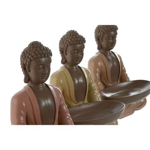 Ukrasna figura Home ESPRIT Oranžna Koraljni Lime Smola Buda Orijentalno 19,5 x 16 x 25,5 cm (3 kom.) Cijena