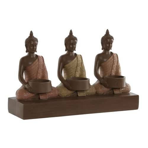 Svijećnjak Home ESPRIT Smeđa Oranžna Koraljni Lime Smola 28 x 8,5 x 17 cm Cijena