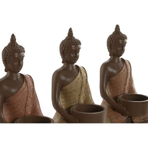 Svijećnjak Home ESPRIT Smeđa Oranžna Koraljni Lime Smola 28 x 8,5 x 17 cm Cijena
