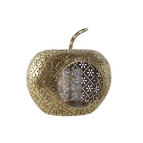 Svijećnjak Home ESPRIT zlatan Metal Kristal 14 x 14 x 13 cm Cijena