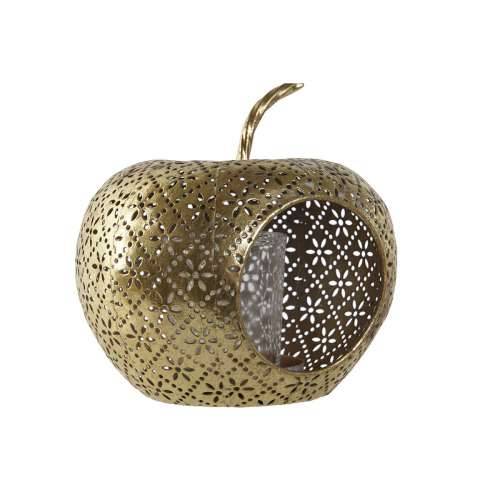 Svijećnjak Home ESPRIT zlatan Metal Kristal 14 x 14 x 13 cm Cijena