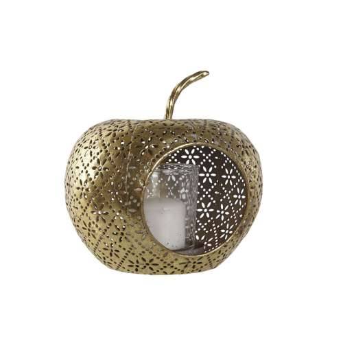 Svijećnjak Home ESPRIT zlatan Metal Kristal 14 x 14 x 13 cm Cijena