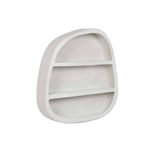 Polica Home ESPRIT Bijela Drvo MDF 100 x 18 x 100 cm zidni Cijena