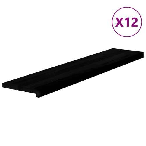Gazišta stepenice 12 kom tamnosmeđi 120x25x2 cm masivna hrast - Tamno smeđa 120 x 25 x 2 cm 12 Cijena