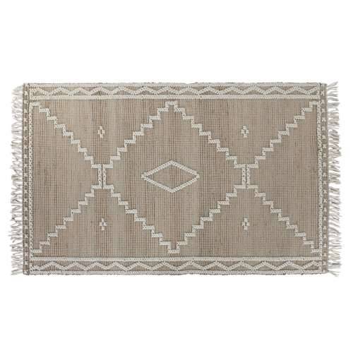 Tepih Home ESPRIT Bijela Prirodno Boho 160 x 230 x 1 cm Cijena