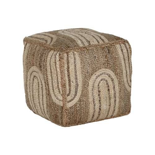 Naslonjač za Noge Home ESPRIT Bež Prirodno 45 x 45 x 45 cm Cijena