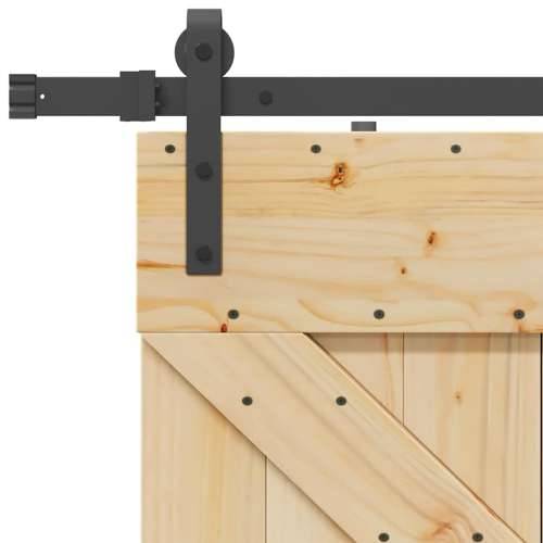 Klizna vrata s priborom za montažu 80 x 210 cm masivna borovina - 80 x 210 cm (213.5 cm) 1 Trokutasti Cijena