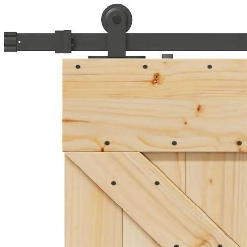 Klizna vrata s priborom za montažu 90 x 210 cm masivna borovina - 90 x 210 cm (213.5 cm) 1 Trokutasti Cijena