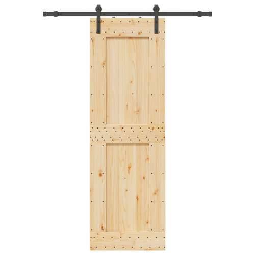 Klizna vrata s priborom za montažu 70 x 210 cm masivna borovina - 70 x 210 cm (152.5 cm) 1 Četvrtasto Cijena