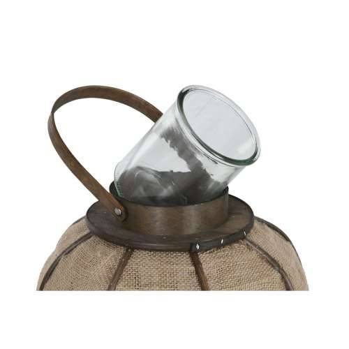 Svijećnjak Home ESPRIT Prirodno Juta Bambus 29,5 x 29,5 x 46 cm Cijena