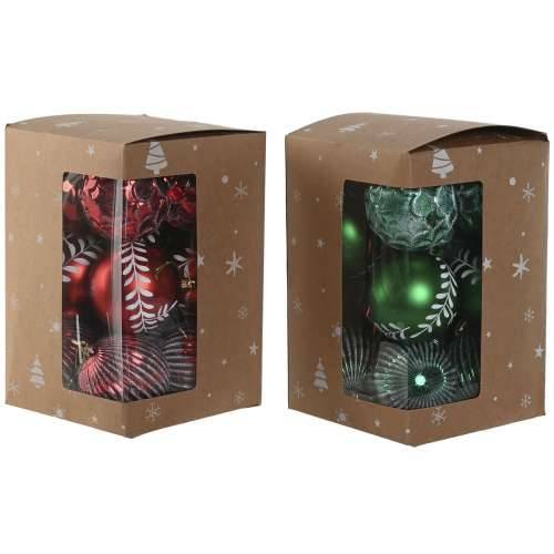 Globuri de Crăciun Home ESPRIT Crvena Zelena PVC 16 x 16 x 24 cm (2 kom.) Cijena