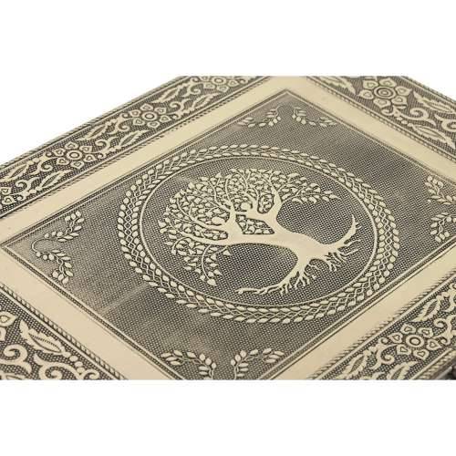 Kutija za nakit Home ESPRIT Bijela Šampanjac Drvo Aluminij 27,5 x 20 x 5,4 cm Cijena