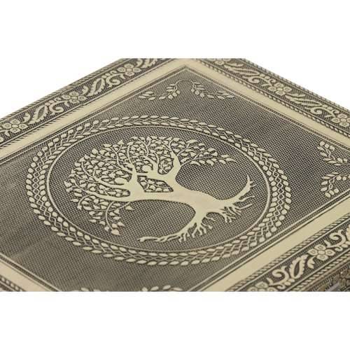 Kutija za nakit Home ESPRIT Bijela Šampanjac Drvo Aluminij 22,5 x 17,5 x 7,6 cm Cijena