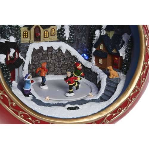 Božićni ukras Home ESPRIT Crvena zlatan Glazbeni 26,5 X 24 X 27 cm Cijena