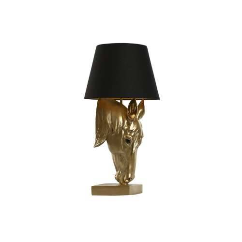 Stolna svjetiljka Home ESPRIT Crna zlatan Smola 50 W 220 V 30 x 30 x 59 cm Cijena